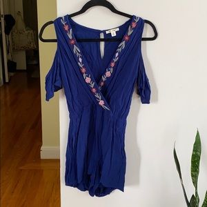 Francesca’s Blue Floral Romper